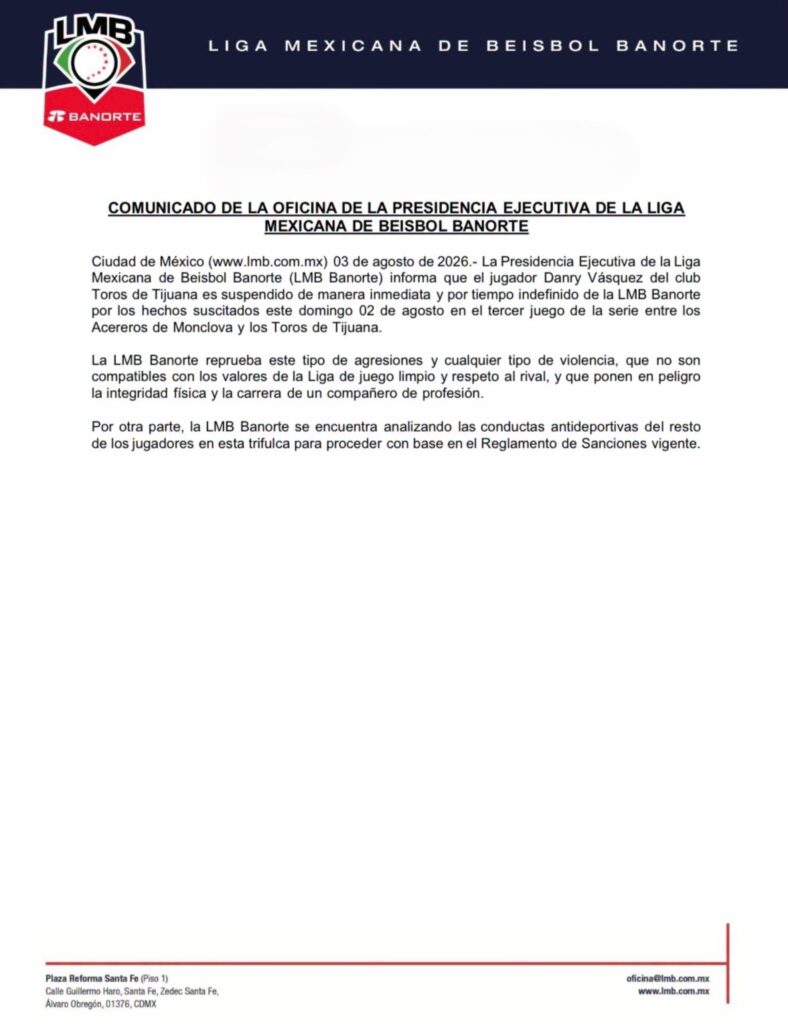 COMUNICADO LMB